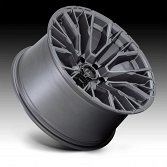 Fuel Rebar 6 D848 Matte Gunmetal Custom Truck Wheels 2